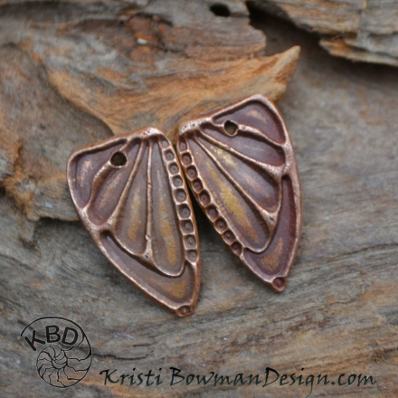 Copper Butterfly Wing (1) pair